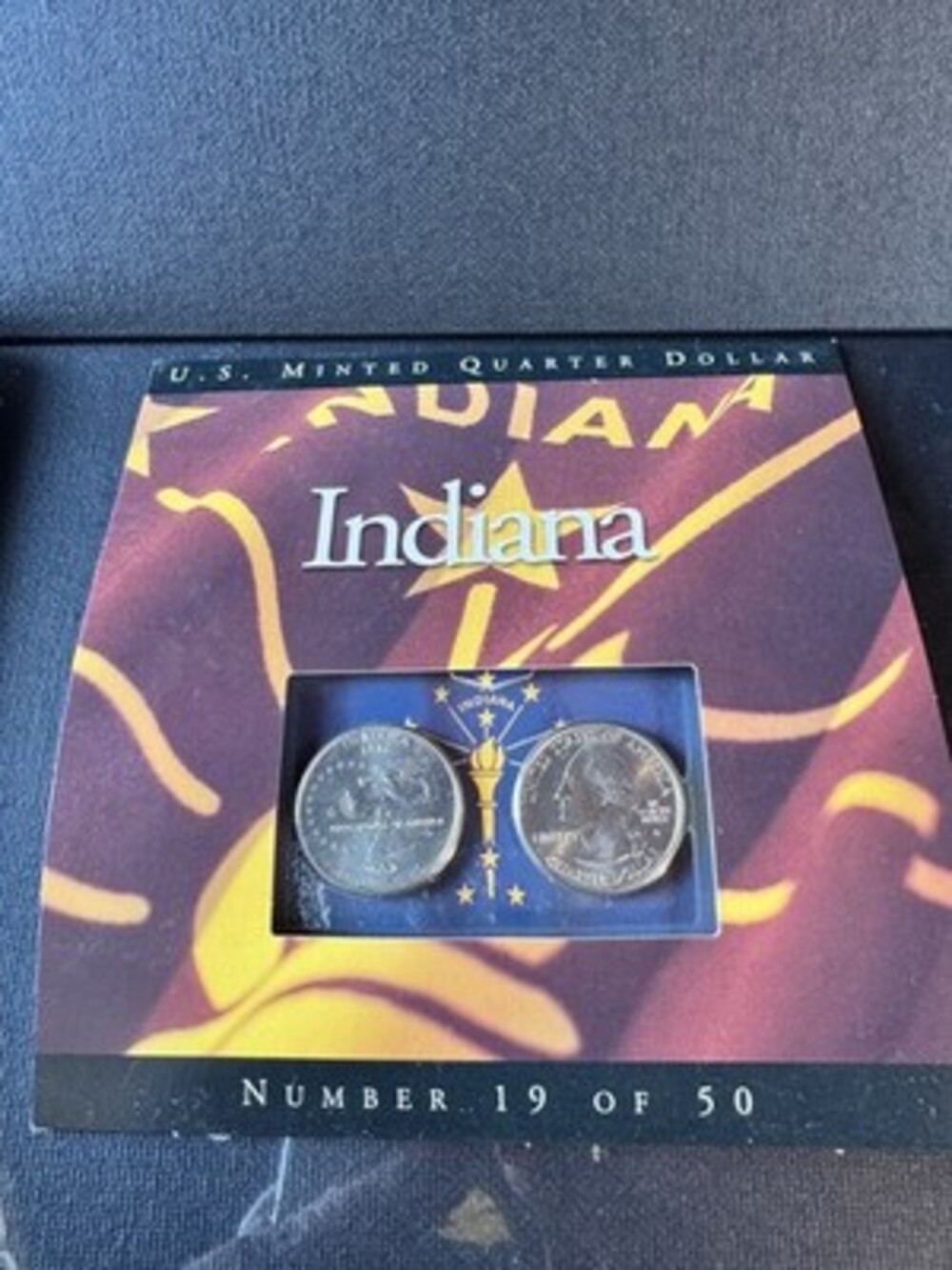 INDIANA 2002 P D State Quarters UNC Coins of America